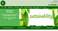 Desktop Screenshot of eco-cuisine.co.uk