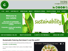 Tablet Screenshot of eco-cuisine.co.uk